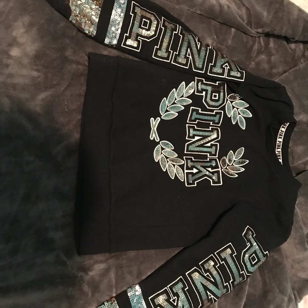 Love pink bling sweat suit